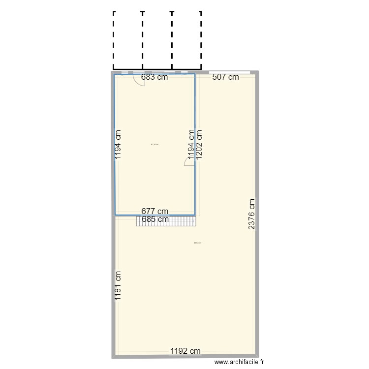 SCI E.R.2J - LOT 3. Plan de 2 pièces et 283 m2