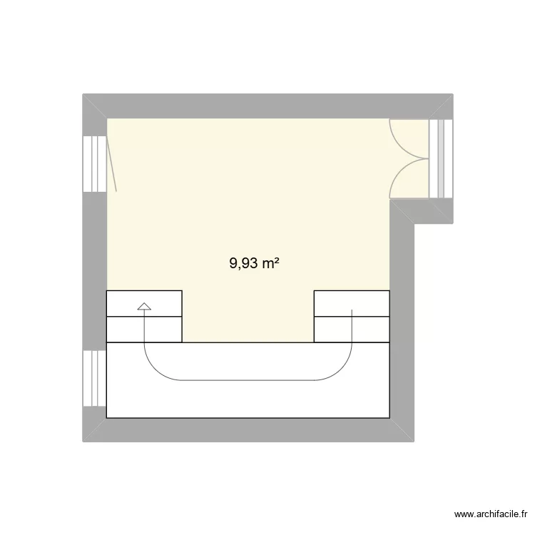 IGH TOULOUSE - PALIER - 1/2 PALIER. Plan de 1  et 10 m²