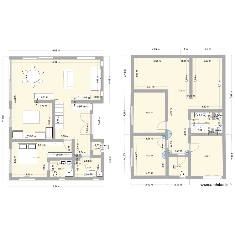 esma 5. Plan de 11 pièces et 178 m2
