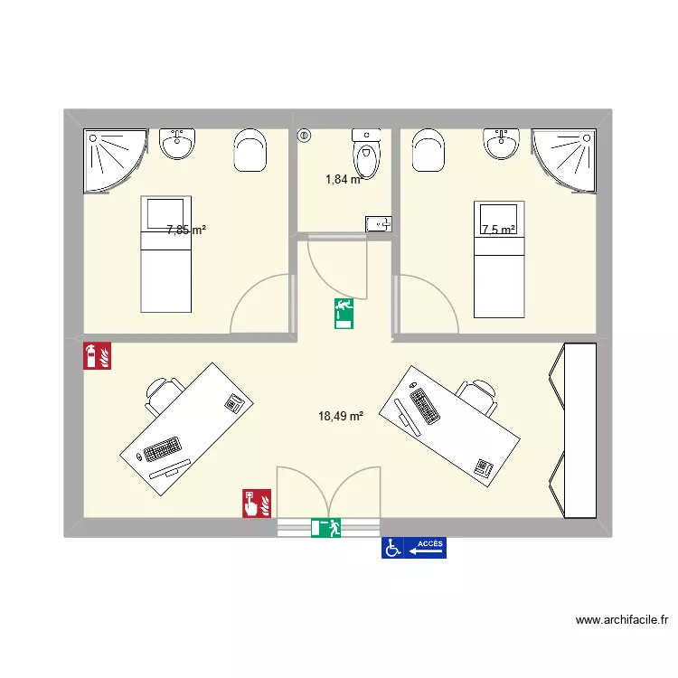 INSTITUT. Plan de 4 et 36 m² INSTITUT. Plan de 4 et 36 m²