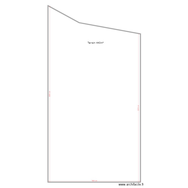 Terrain Lotissement. Plan de 1 pièce et 440 m2