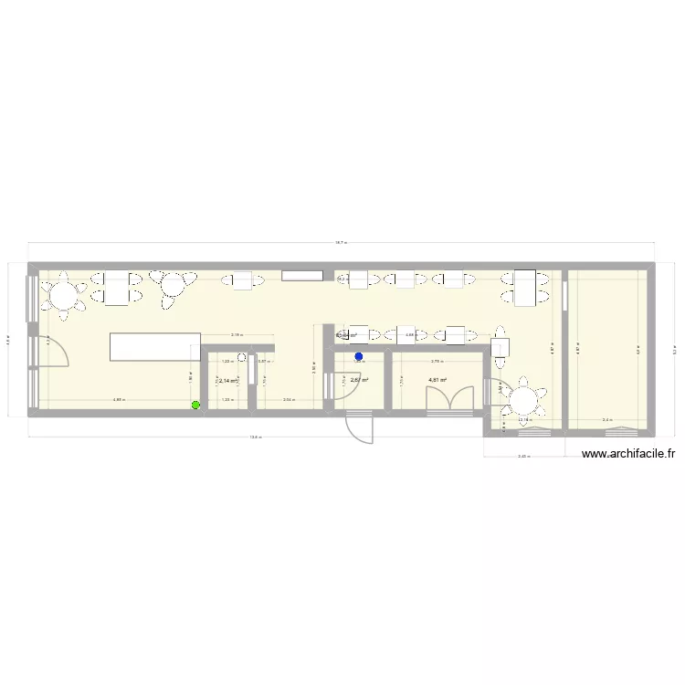 amasiam. Plan de 4  et 75 m²