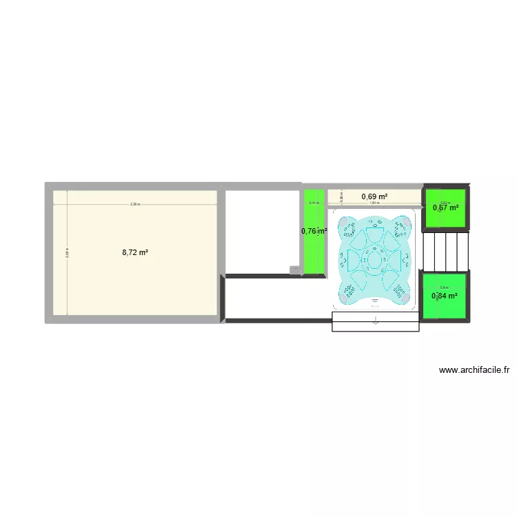 SPA. Plan de 5 et 12 m² SPA. Plan de 5 et 12 m²