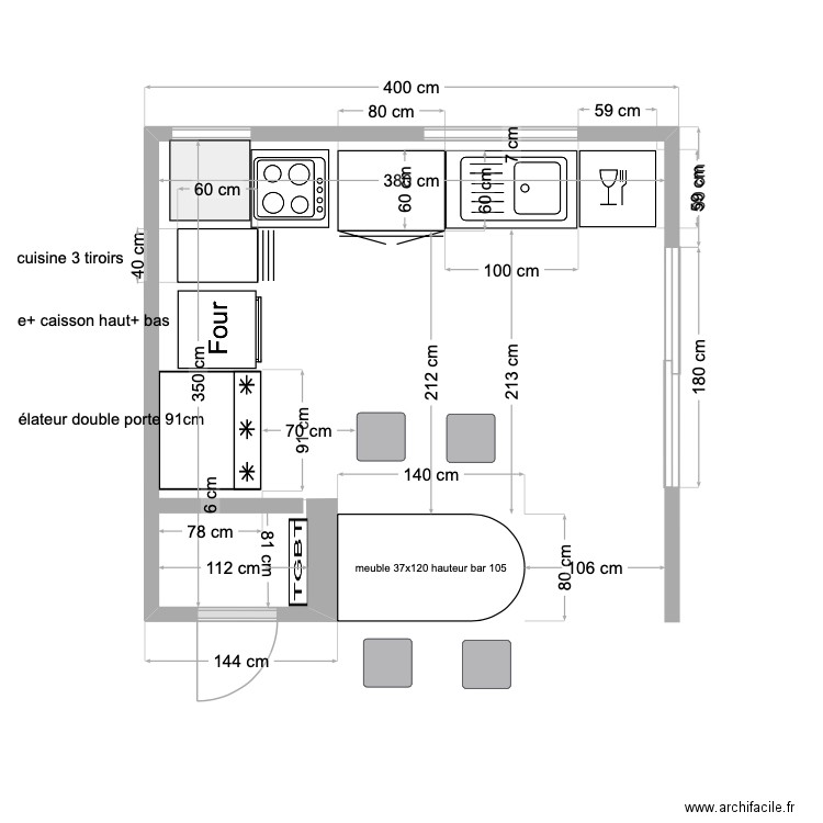 cuisine 3. Plan de 0 pièce et 0 m2