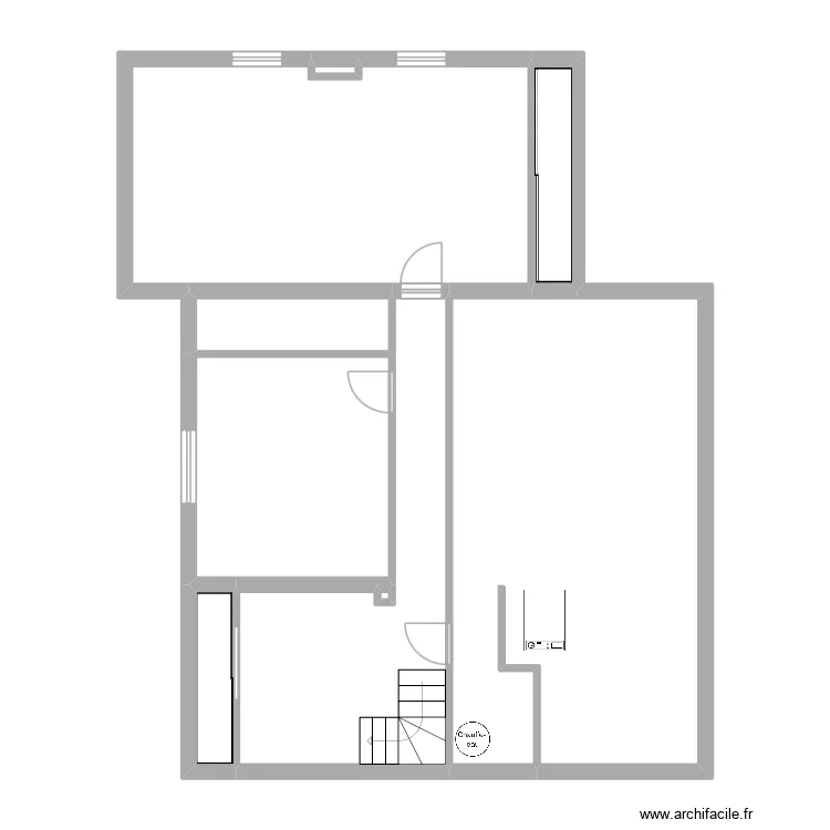 Vaux 1er. Plan de 