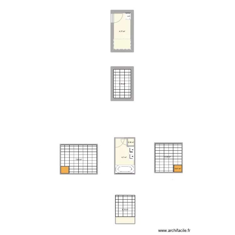 Implantation fa&iuml;ence. Plan de 