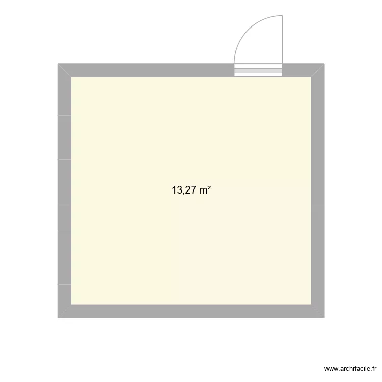 Lego room. Plan de 1  et 13 m²