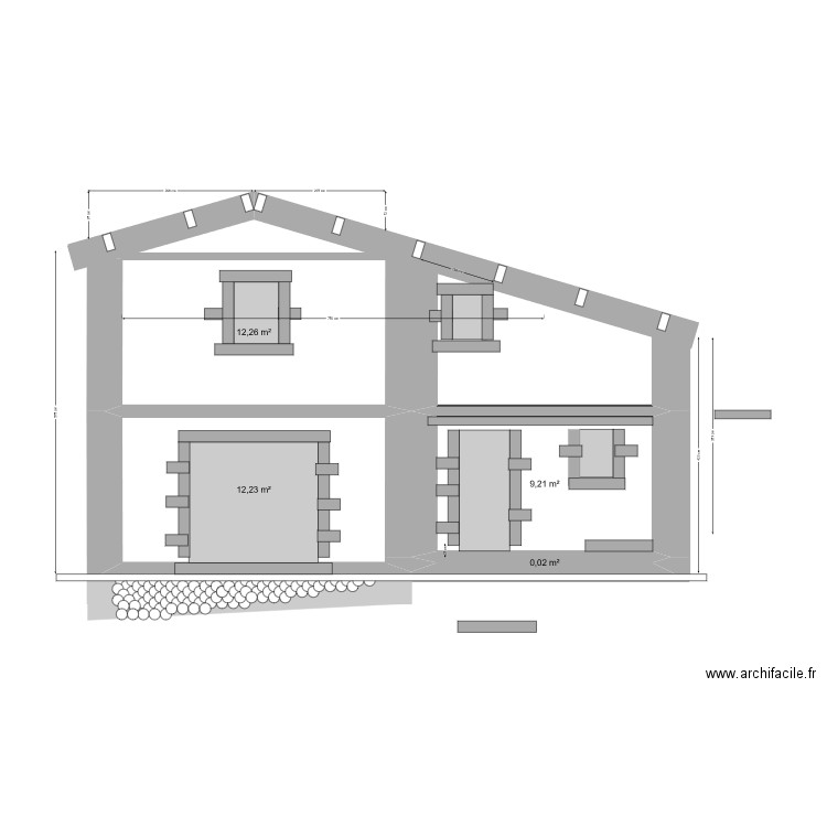 BERGERIE PIGNON NEW 2. Plan de 4 pièces et 34 m2