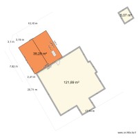 Plan de masse projet Paris Moquillon Raon l'Etape