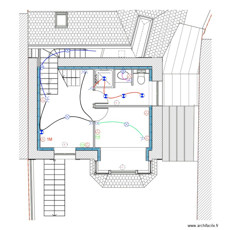 Beaumanoir r+1. Plan de 0 pièce et 0 m2