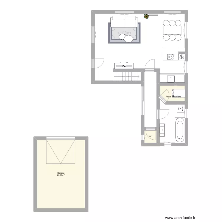 191 Av F&eacute;lix Lacourt . Plan de 