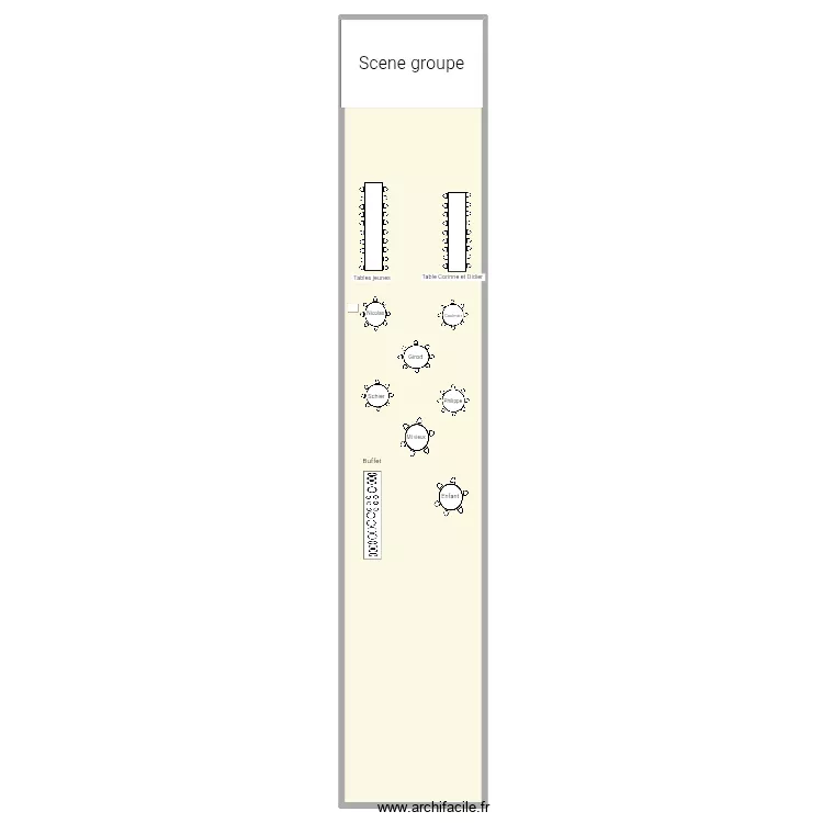 Anniversaire. Plan de 1 pièce et 352 m²