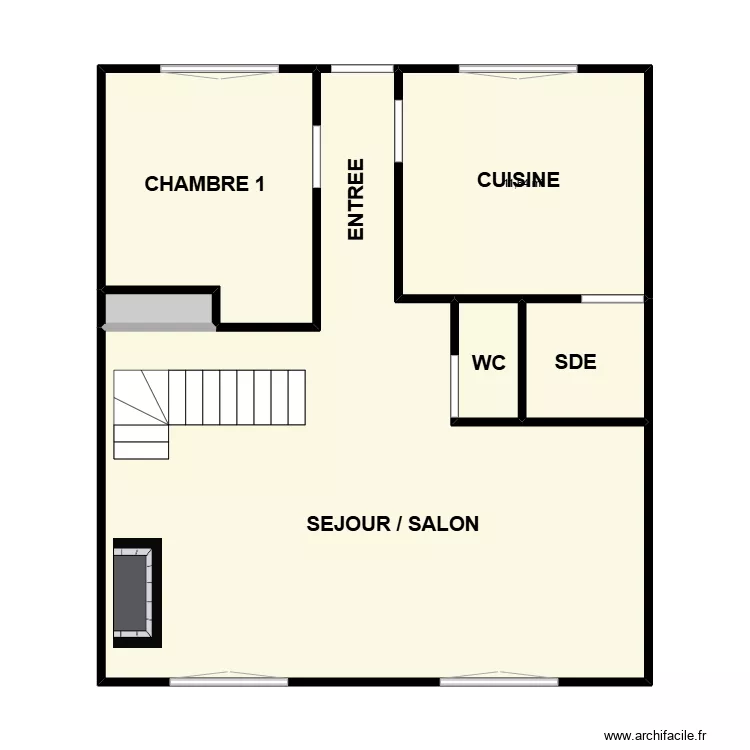 CHARRIAU RDC. Plan de 