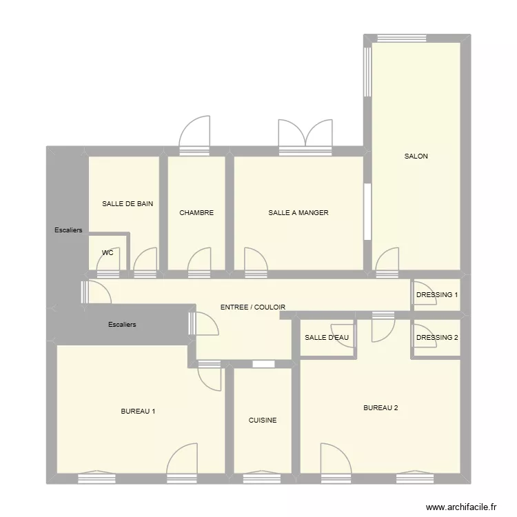 DOAN. Plan de 14  et 85 m²