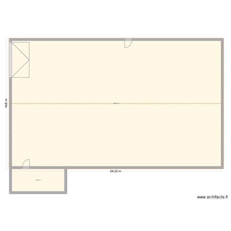 PLAN PMP. Plan de 2 pièces et 356 m2