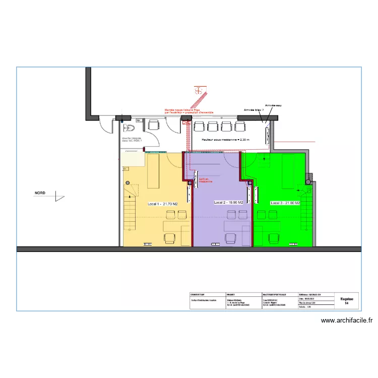 Implantations splits v4. Plan de 
