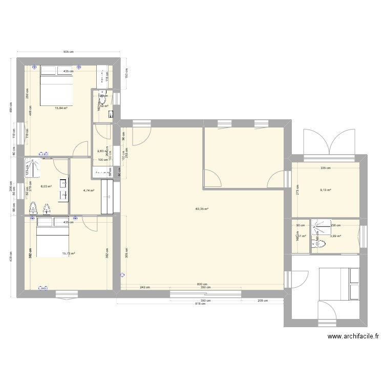 Monpazier RJ45 USB TV. Plan de 0 pièce et 0 m2