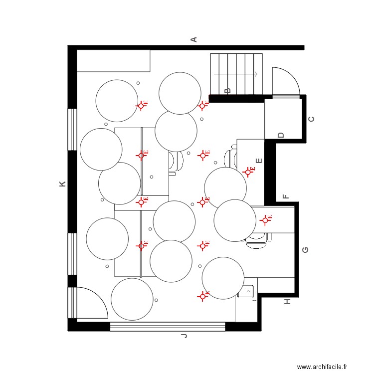 Grondin plafond. Plan de 0 pièce et 0 m2