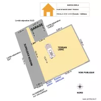 PLAN DE MASSE AVANT TRAVAUX