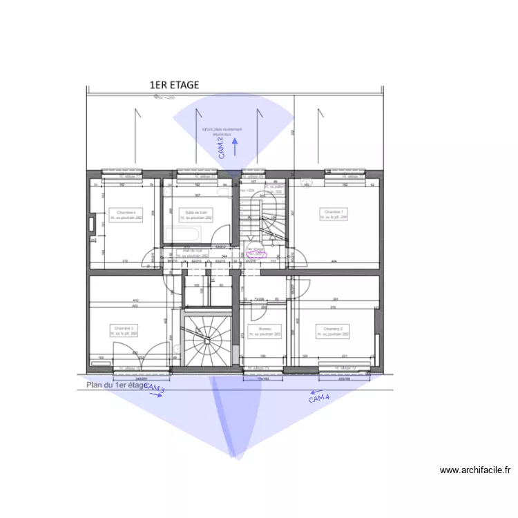 PLAN EGGERMONT VIDEO ETAGE. Plan de 