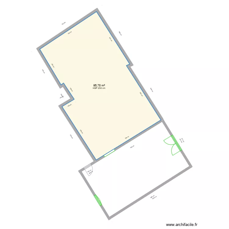 placement mobilier dans nouveau plan avec cotes actualis&eacute;es. Plan de 