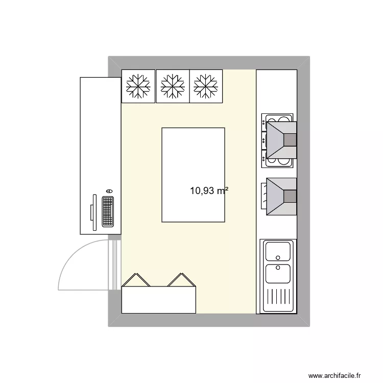 plan snack. Plan de 1 et 11 m² plan snack. Plan de 1 et 11 m²