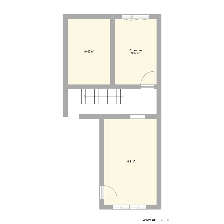 11 michelet. Plan de 3 pièces et 36 m2