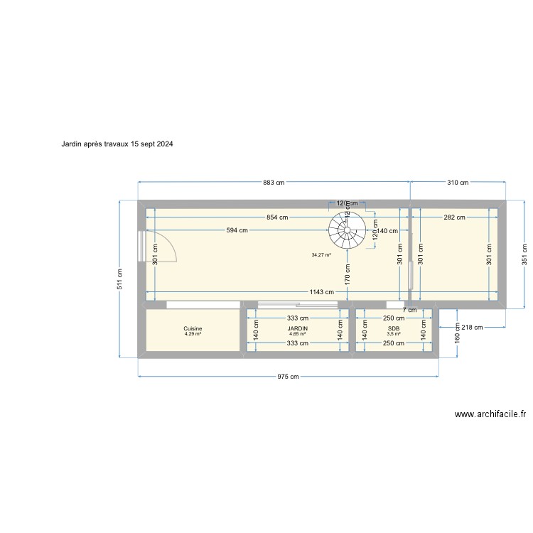 RDC AVEC JARDIN 15 SEPT 2024. Plan de 0 pièce et 0 m2