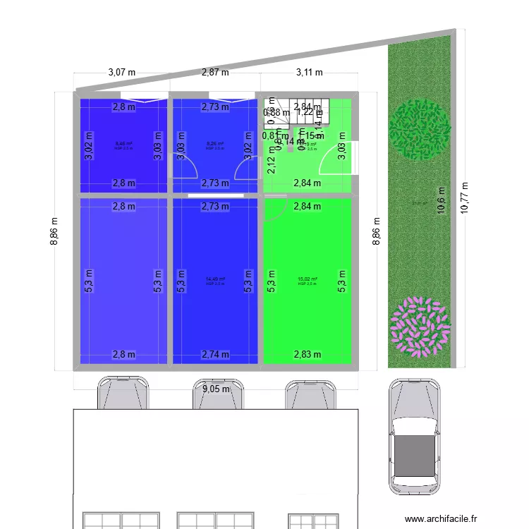 frerot rez ch. Plan de 
