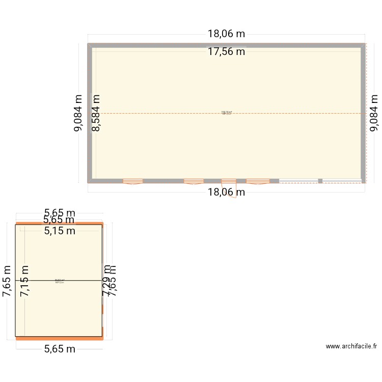 carport v2. Plan de 2 pièces et 188 m2