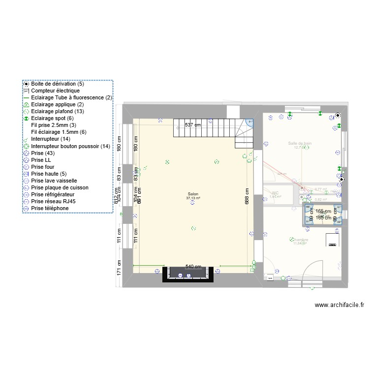 Plan élec.. Plan de 0 pièce et 0 m2