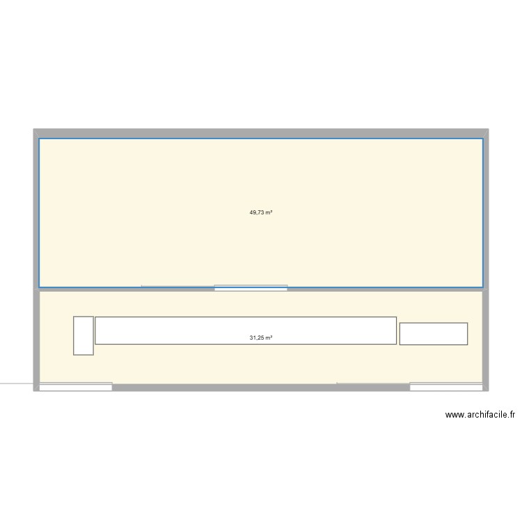 lowry chef d'oeuvre. Plan de 2 pièces et 81 m2