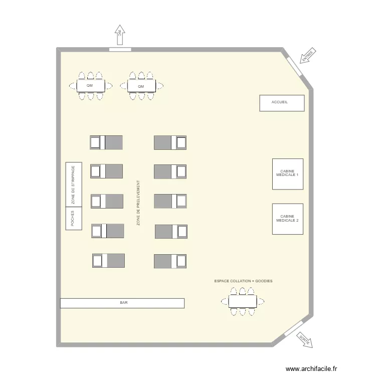 FRASNES-LEZ-GOSSELIES - Salle Paroissiale. Plan de 
