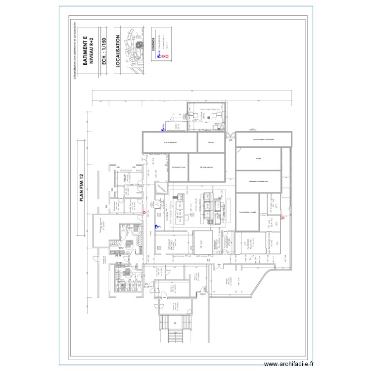 Plan Mairie. Plan de 8 pièces et 189 m2