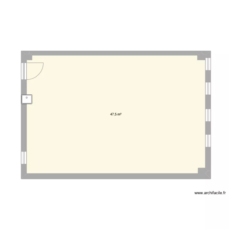 wewe. Plan de 1  et 48 m²