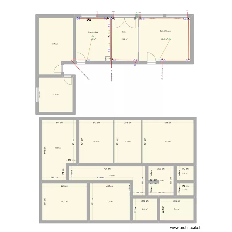 Plan maison. Plan de 