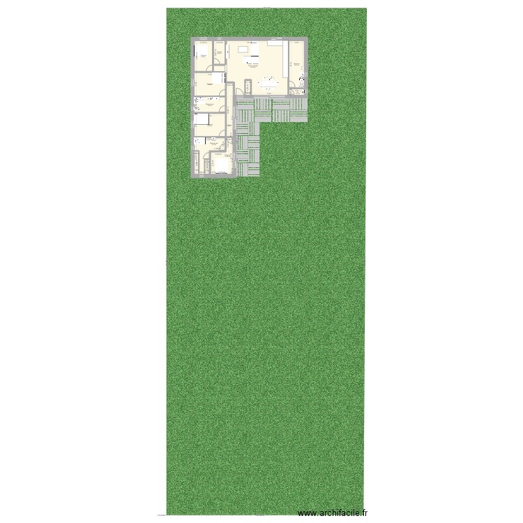cuxac. Plan de 14 pièces et 241 m2
