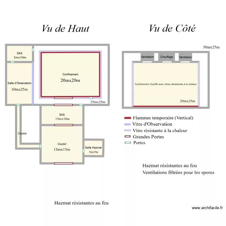 scp453. Plan de 16  et 432 m²
