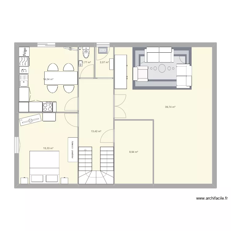 Rez de chauss&eacute;e. Plan de 
