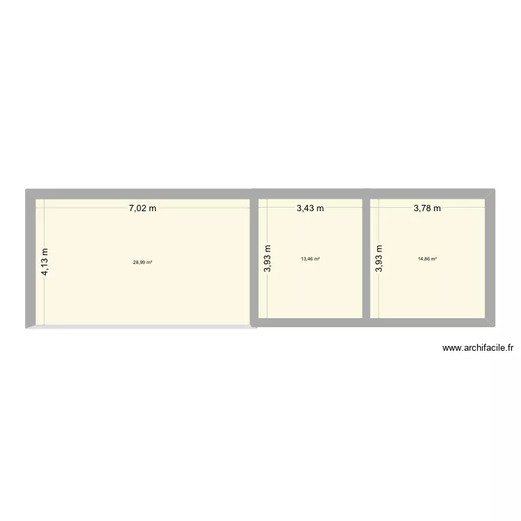 Baboune. Plan de 3 et 57 m² Baboune. Plan de 3 et 57 m²