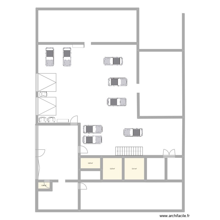 garage. Plan de 0 pièce et 0 m2