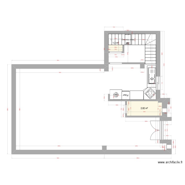 Plan-RDC_02. Plan de 2 pièces et 4 m2
