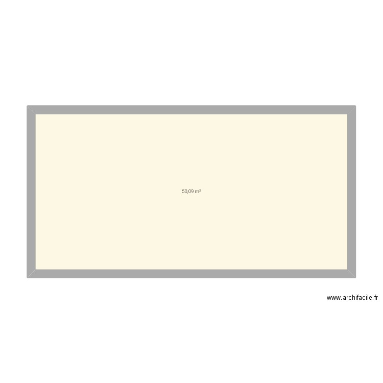 Poulailler. Plan de 1 pièce et 50 m2