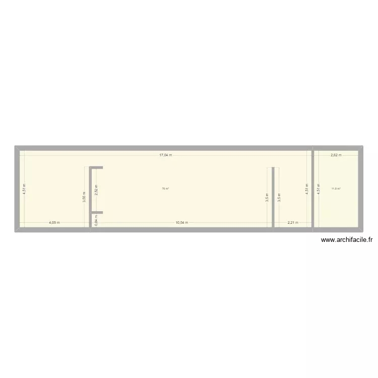Maison Rogy. Plan de 2 Pièces et 88 m² Maison Rogy. Plan de 2 Pièces et 88 m²