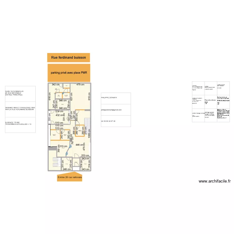 Svelt&eacute;o 5 avec acc&egrave;s. Plan de 