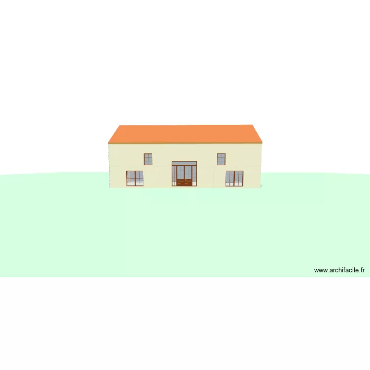 Marchal Grange. Plan de 7  et 451 m²