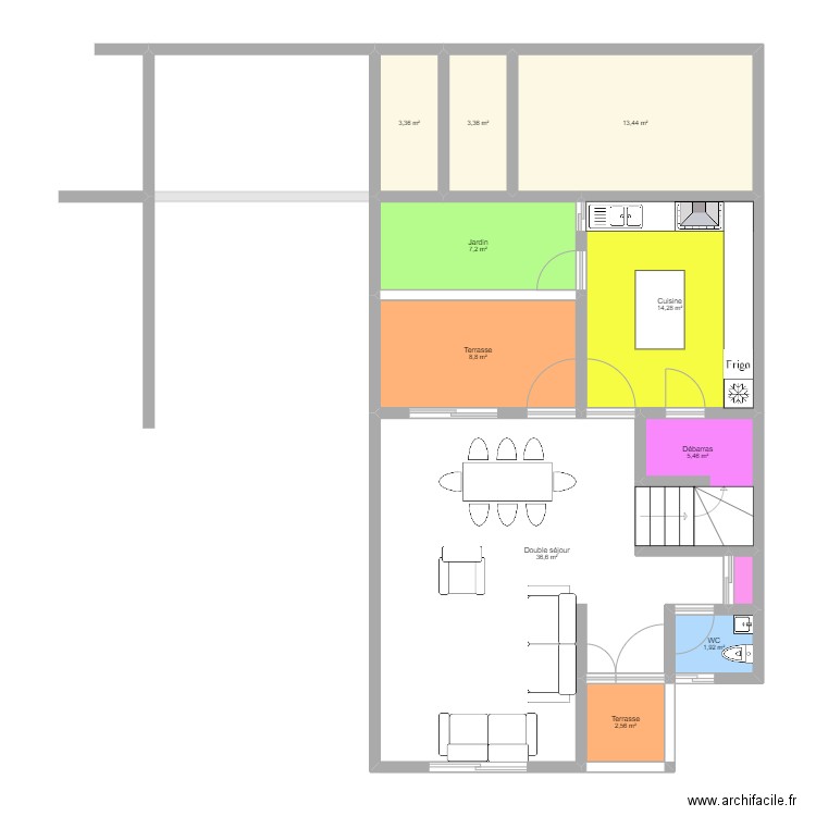 DOUBLE VILLA PROJECT TERMINUS v20231229. Plan de 53 pièces et 555 m2