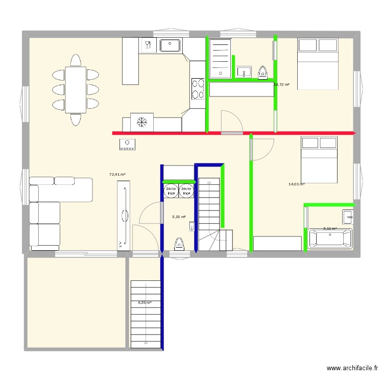 maison mutzig. Plan de 6 pièces et 117 m2