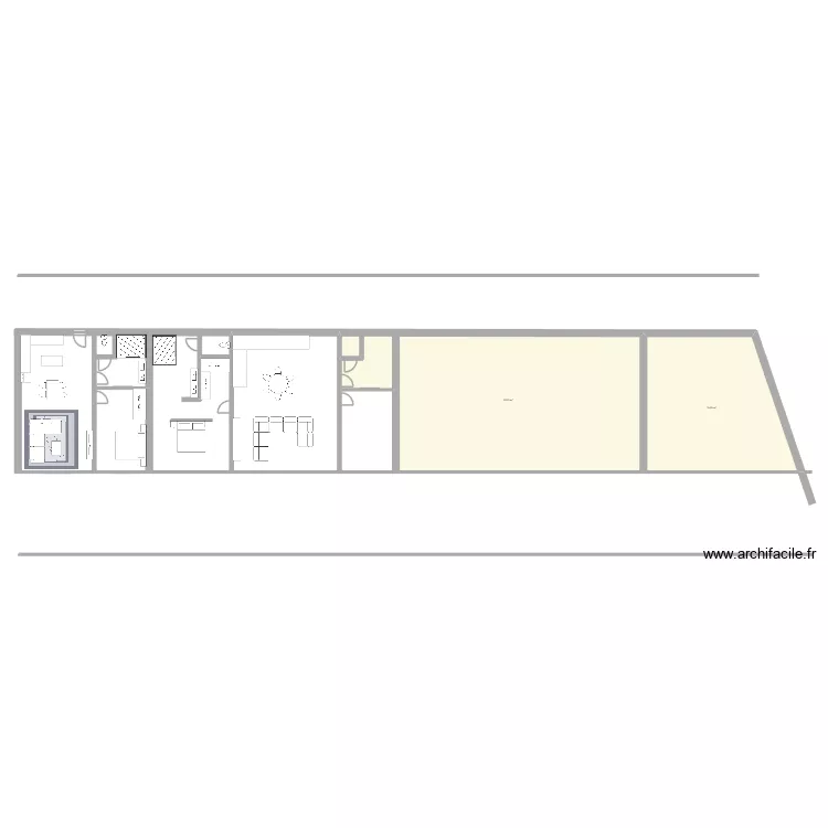 Eden Rock. Plan de 2 pièces et 224 m²