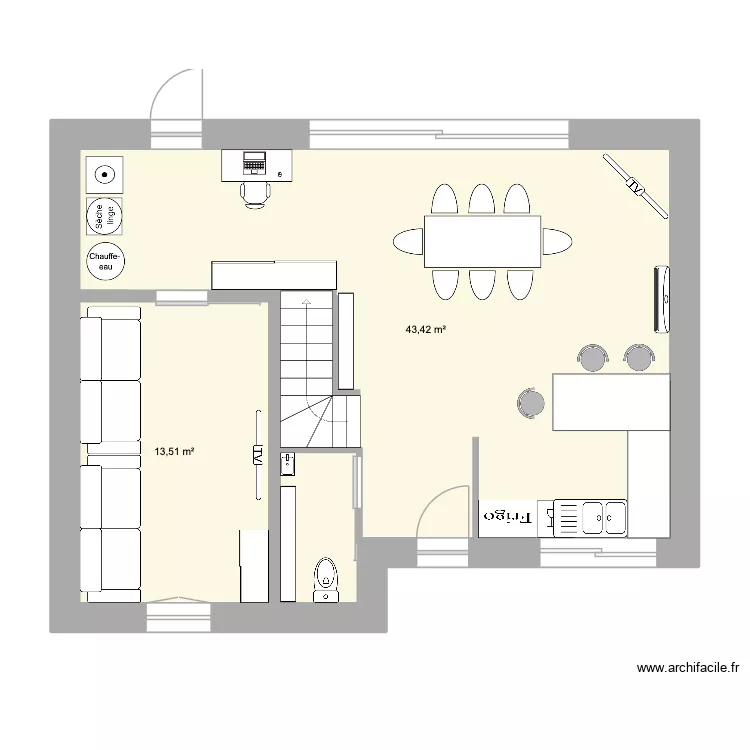 RDC STAC133. Plan de 